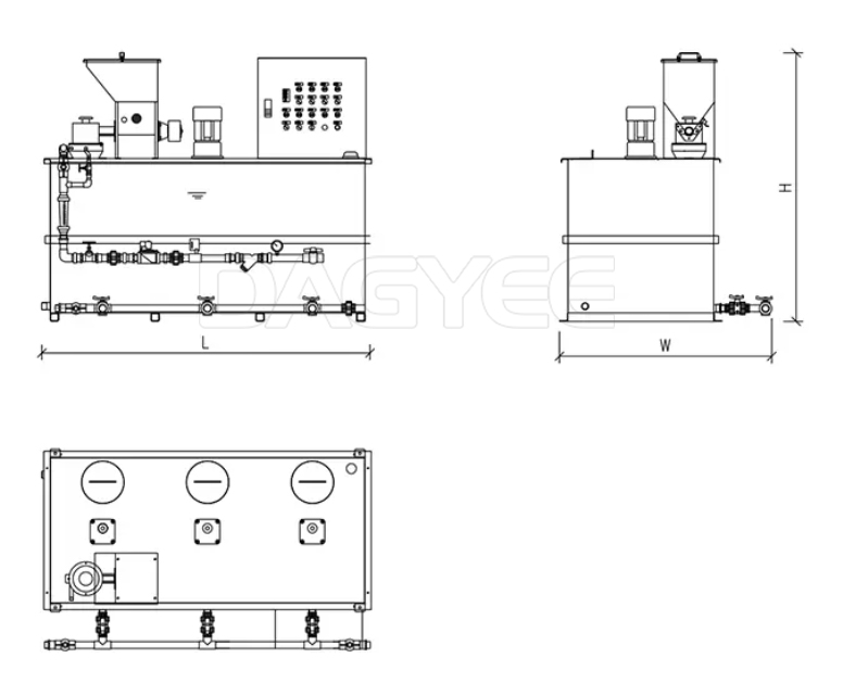 Three Tanks Automatic Polymer Preparation